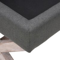 vidaXL Hocker mit Stauraum Dunkelgrau 110x45x49 cm Stoff