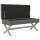 vidaXL Hocker mit Stauraum Dunkelgrau 110x45x49 cm Stoff