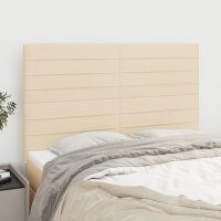WOWONA Kopfteile 4 Stk. Creme 72x5x78/88 cm Stoff