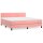 vidaXL Boxspringbett mit Matratze Rosa 180x200 cm Samt