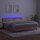 vidaXL Boxspringbett mit Matratze &amp; LED Rosa 180x200 cm Samt