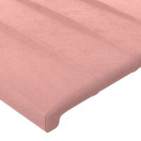 vidaXL Kopfteile 2 Stk. Rosa 90x5x78/88 cm Samt