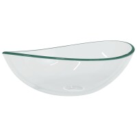 vidaXL Waschbecken Hartglas 54,5x35x15,5 cm Transparent