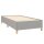 vidaXL Boxspringbett mit Matratze Hellgrau 90x200 cm Stoff