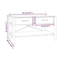 vidaXL Couchtisch 82x48x45 cm Holzwerkstoff