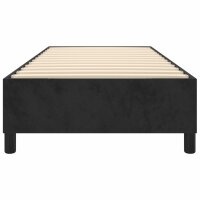 vidaXL Boxspringbett Schwarz 80x200 cm Samt