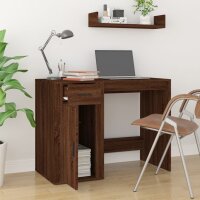 vidaXL Schreibtisch Braun Eichen-Optik 100x49x75 cm Holzwerkstoff