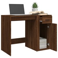 vidaXL Schreibtisch Braun Eichen-Optik 100x49x75 cm Holzwerkstoff