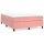 vidaXL Boxspringbett mit Matratze Rosa 140x200 cm Samt