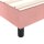 vidaXL Boxspringbett mit Matratze Rosa 140x200 cm Samt