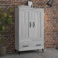 vidaXL Highboard Grau Sonoma 70x31x115 cm Holzwerkstoff