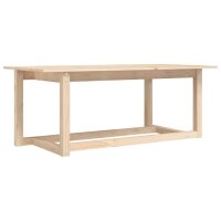 vidaXL Couchtisch 110x55x45 cm Massivholz Kiefer