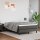 vidaXL Boxspringbett Grau 120x200 cm Kunstleder