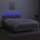 vidaXL Boxspringbett mit Matratze &amp; LED Hellgrau 140x190 cm Stoff