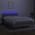 vidaXL Boxspringbett mit Matratze &amp; LED Hellgrau 140x190 cm Stoff