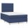 vidaXL Boxspringbett mit Matratze Blau 120x200 cm Stoff