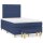 vidaXL Boxspringbett mit Matratze Blau 120x200 cm Stoff