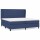 vidaXL Boxspringbett mit Matratze Blau 200x200 cm Stoff