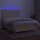 vidaXL Boxspringbett mit Matratze &amp; LED Creme 140x190 cm Stoff