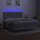 vidaXL Boxspringbett mit Matratze &amp; LED Hellgrau 180x200 cm Stoff