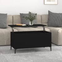 vidaXL Couchtisch Schwarz 90x44,5x45 cm Holzwerkstoff