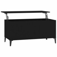 vidaXL Couchtisch Schwarz 90x44,5x45 cm Holzwerkstoff