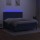 vidaXL Boxspringbett mit Matratze &amp; LED Blau 180x200 cm Stoff