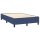 vidaXL Boxspringbett mit Matratze &amp; LED Blau 120x200 cm Stoff