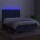 vidaXL Boxspringbett mit Matratze &amp; LED Blau 140x190 cm Stoff