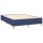 vidaXL Boxspringbett mit Matratze &amp; LED Blau 140x190 cm Stoff