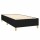 vidaXL Boxspringbett mit Matratze &amp; LED Schwarz 100x200 cm Stoff