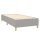 vidaXL Boxspringbett mit Matratze &amp; LED Hellgrau 90x190 cm Stoff