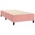 vidaXL Boxspringbett mit Matratze &amp; LED Rosa 90x200 cm Samt