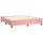 vidaXL Boxspringbett mit Matratze &amp; LED Rosa 160x200 cm Samt