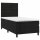 vidaXL Boxspringbett mit Matratze &amp; LED Schwarz 100x200 cm Samt