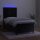 vidaXL Boxspringbett mit Matratze &amp; LED Schwarz 100x200 cm Samt