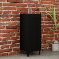 vidaXL Sideboard Schwarz 34,5x34x90 cm Holzwerkstoff