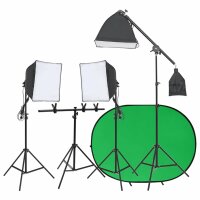 vidaXL Fotostudio-Set mit Leuchten und Hintergrund