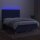 vidaXL Boxspringbett mit Matratze &amp; LED Blau 140x190 cm Stoff