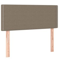 vidaXL Boxspringbett mit Matratze &amp; LED Taupe 80x200 cm Stoff