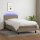 vidaXL Boxspringbett mit Matratze &amp; LED Taupe 80x200 cm Stoff