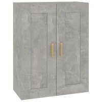 vidaXL Wandschrank Betongrau 69,5x32,5x90 cm Holzwerkstoff