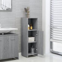 vidaXL Badschrank Grau Sonoma 30x30x95 cm Holzwerkstoff