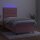 vidaXL Boxspringbett mit Matratze &amp; LED Rosa 90x200 cm Samt