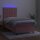 vidaXL Boxspringbett mit Matratze &amp; LED Rosa 90x190 cm Samt