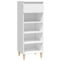 vidaXL Schuhschrank Weiß 40x36x105 cm Holzwerkstoff
