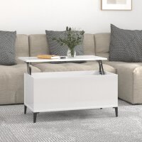 vidaXL Couchtisch Hochglanz-Weiß 90x44,5x45 cm...