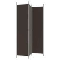 vidaXL 3-tlg. Paravent Braun 150x220 cm Stoff