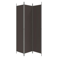 vidaXL 3-tlg. Paravent Braun 150x220 cm Stoff