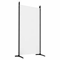 vidaXL 5-tlg. Paravent Weiß 433x180 cm Stoff